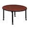 Regency Round Mobile Tables, 42 W, 42 L, 23-34 H, Wood, Metal, Cherry TB42RNDCHAPCBK - alternate 4